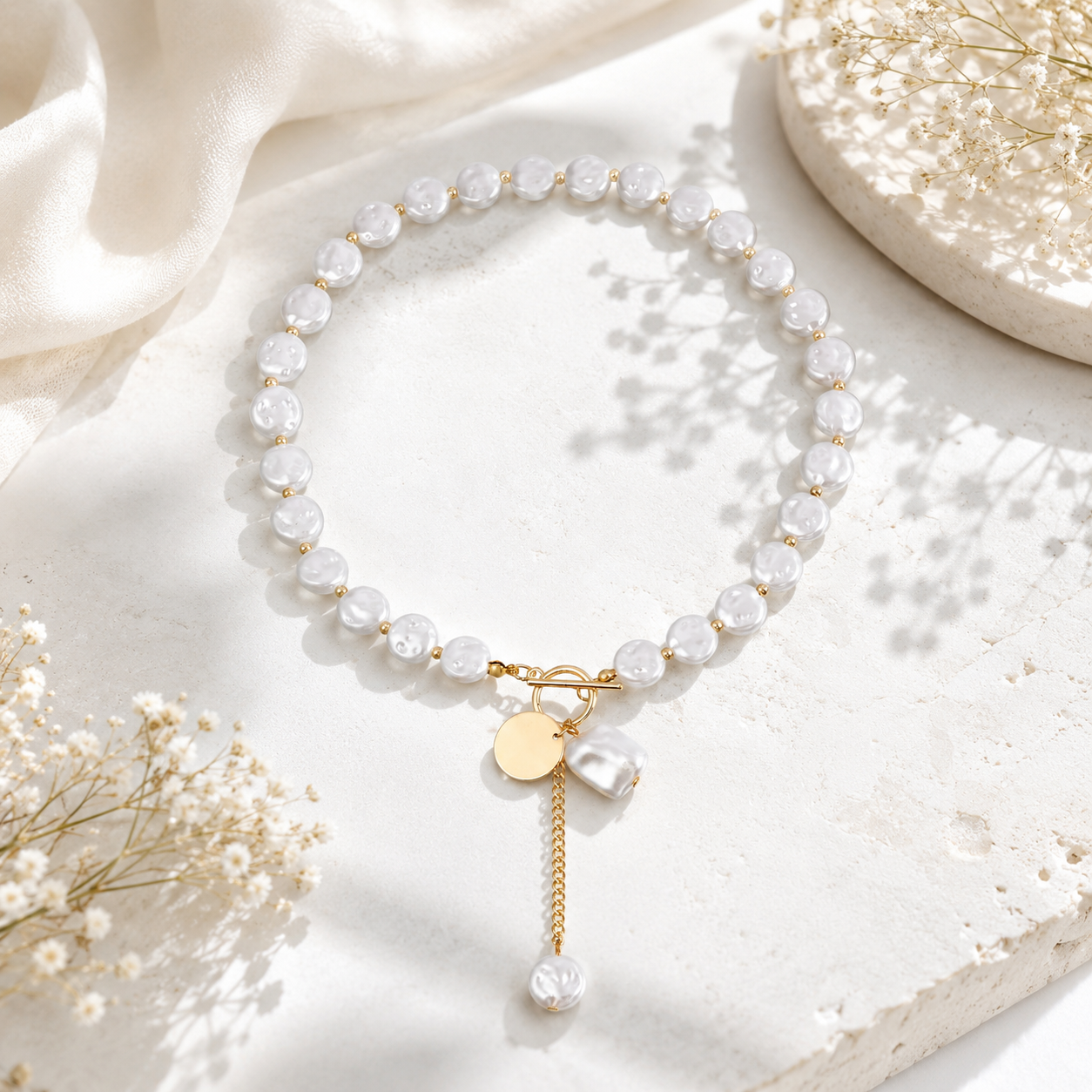 Pearl Story Necklace - 2 variants - Hello Baabs