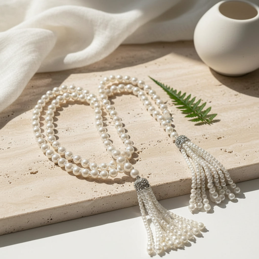 Pearl in Motion Necklace - Hello Baabs