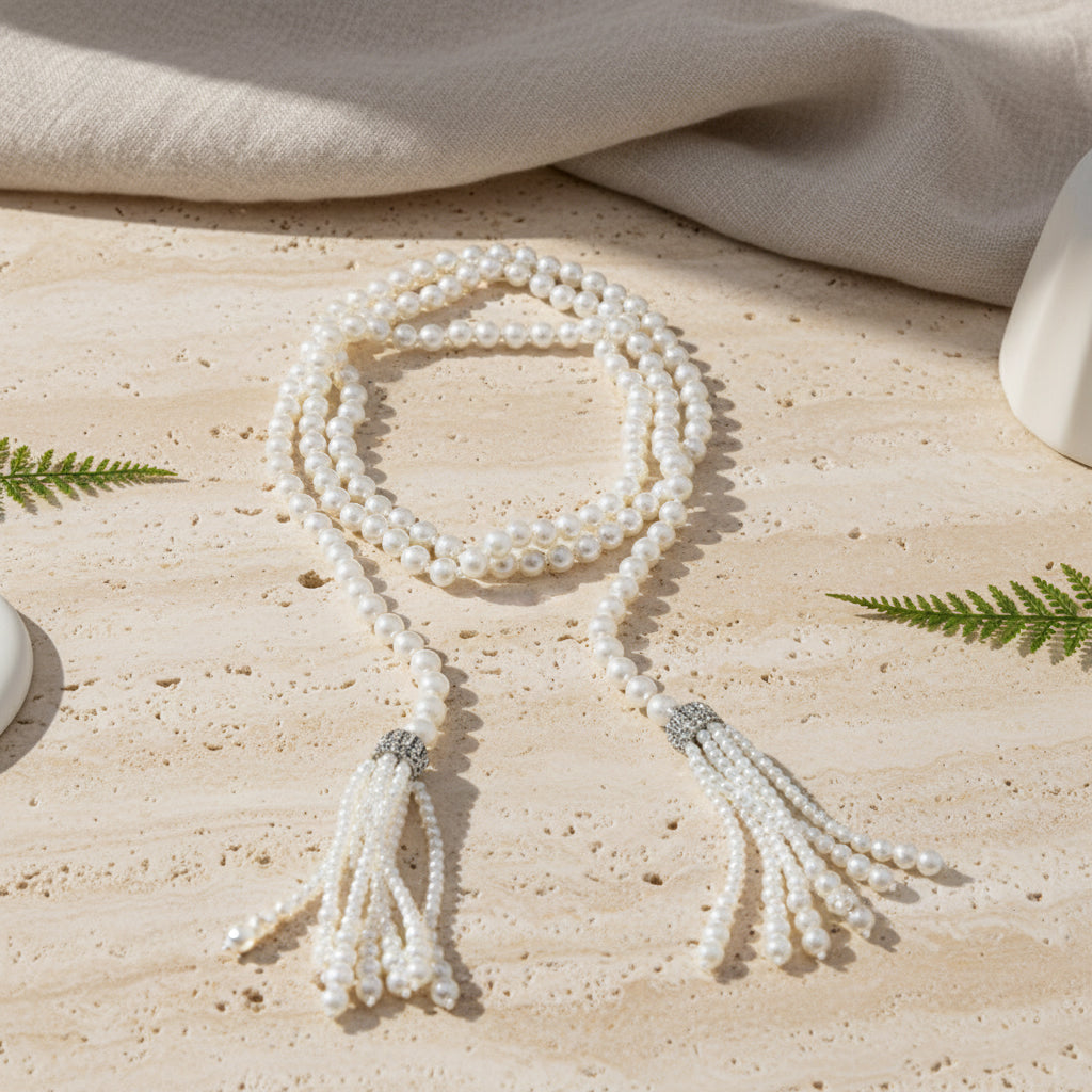 Pearl in Motion Necklace - Hello Baabs