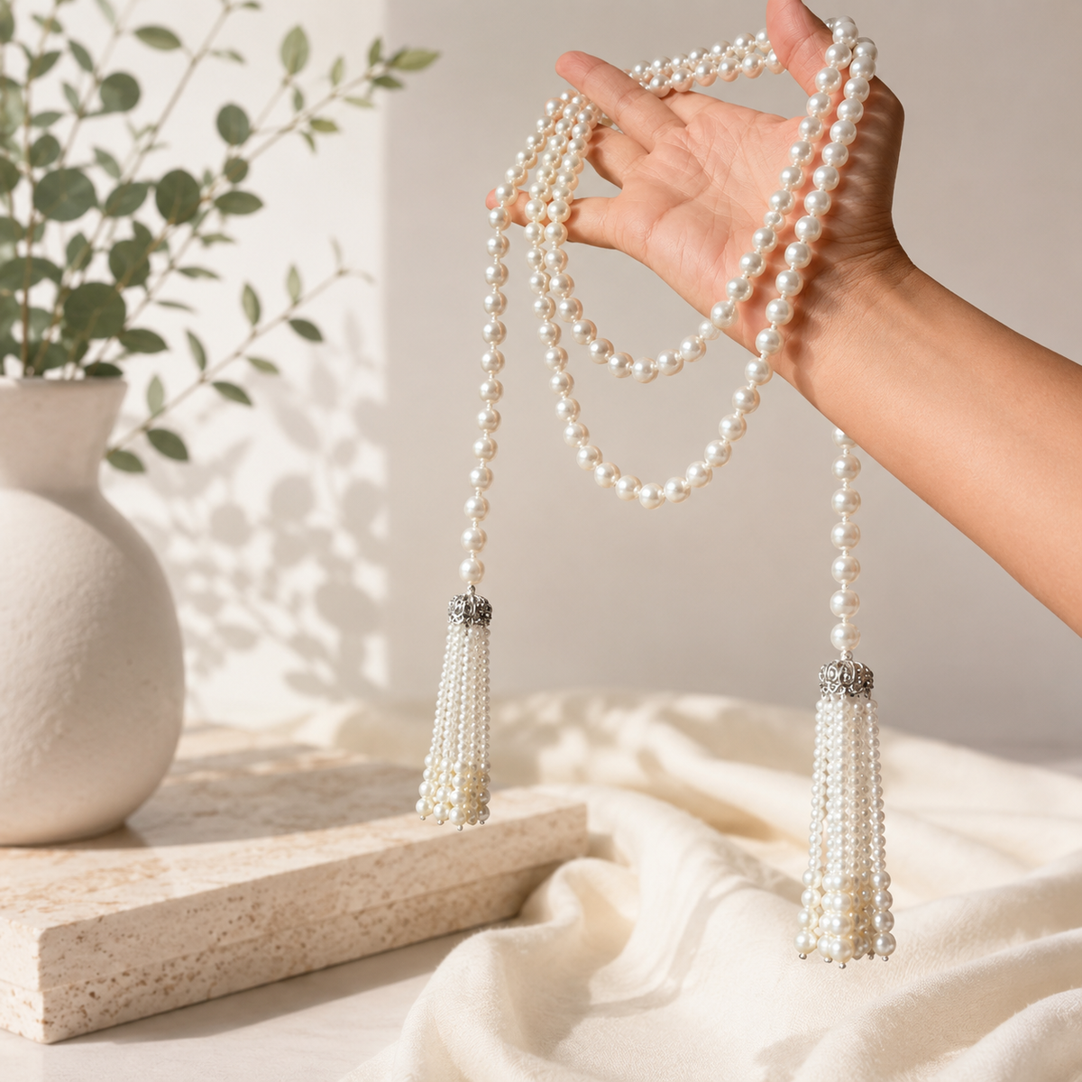 Pearl in Motion Necklace - Hello Baabs