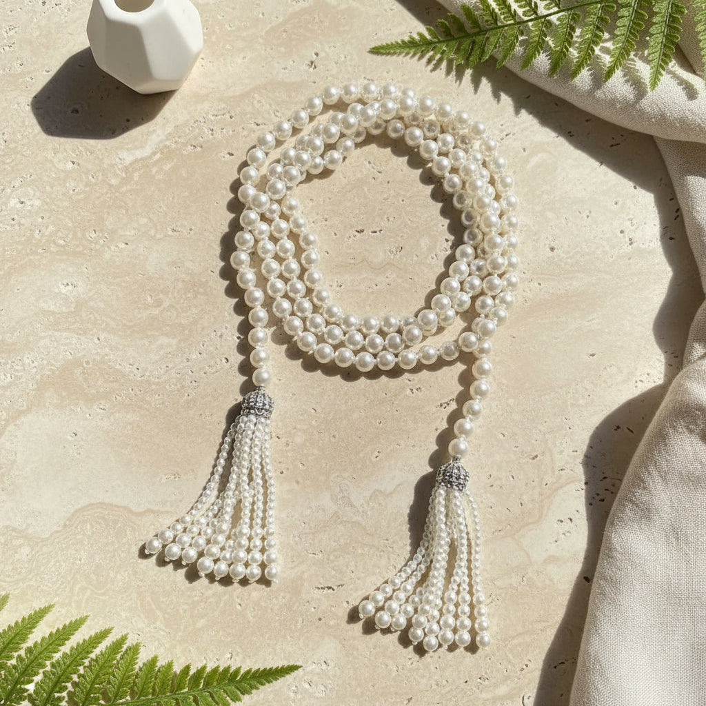 Pearl in Motion Necklace - Hello Baabs LLC 