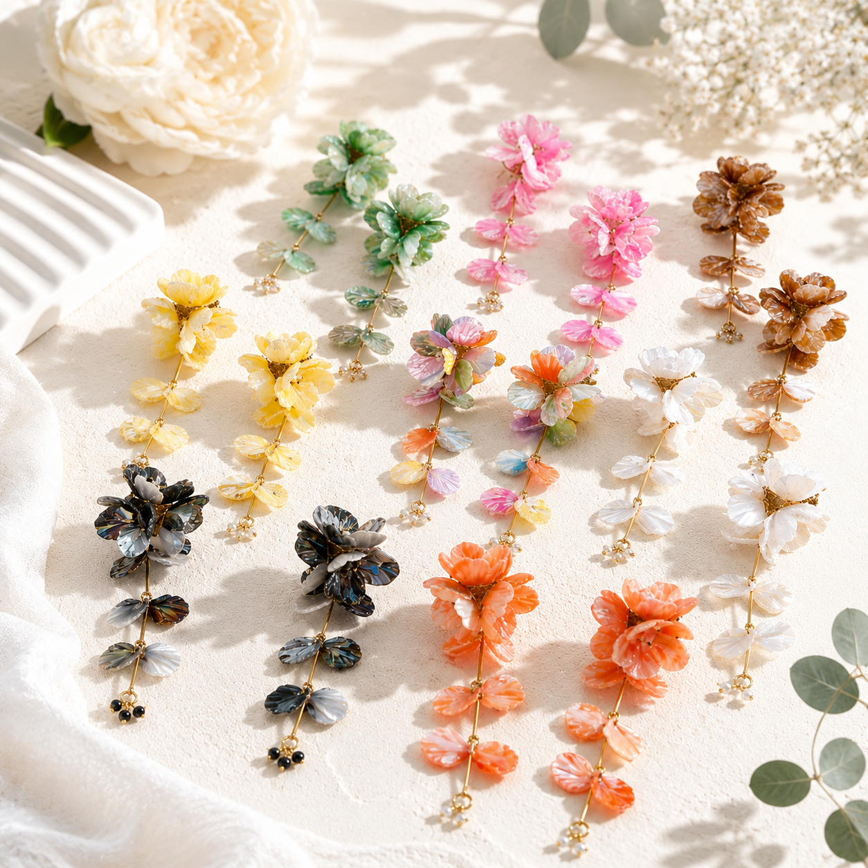 Petal Breeze Earrings - 8 colors - Hello Baabs