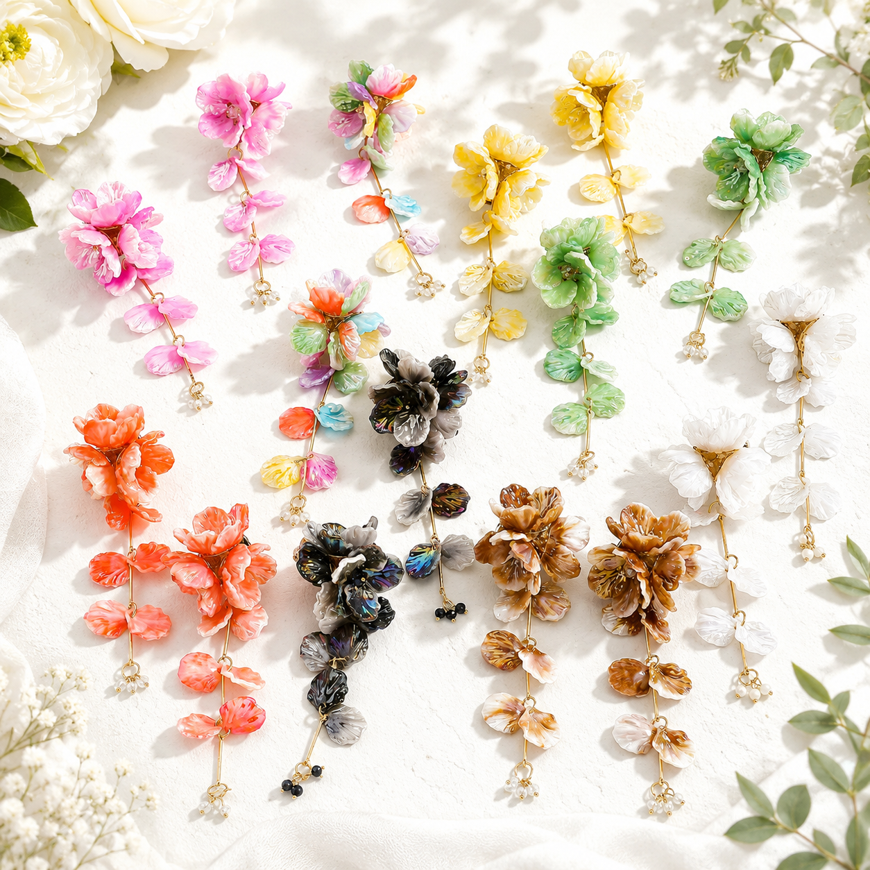 Petal Breeze Earrings - 8 colors - Hello Baabs