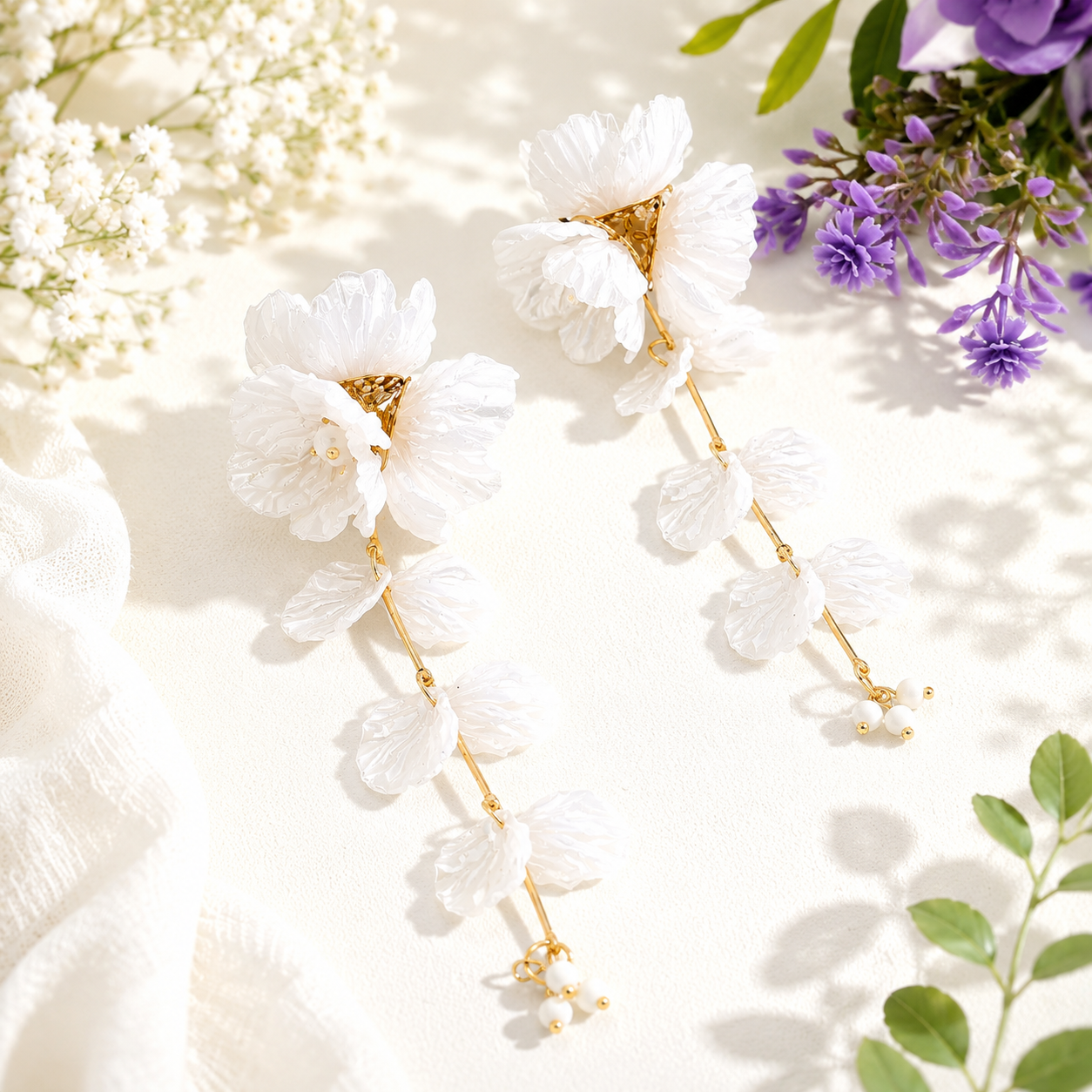 Petal Breeze Earrings - 8 colors - Hello Baabs