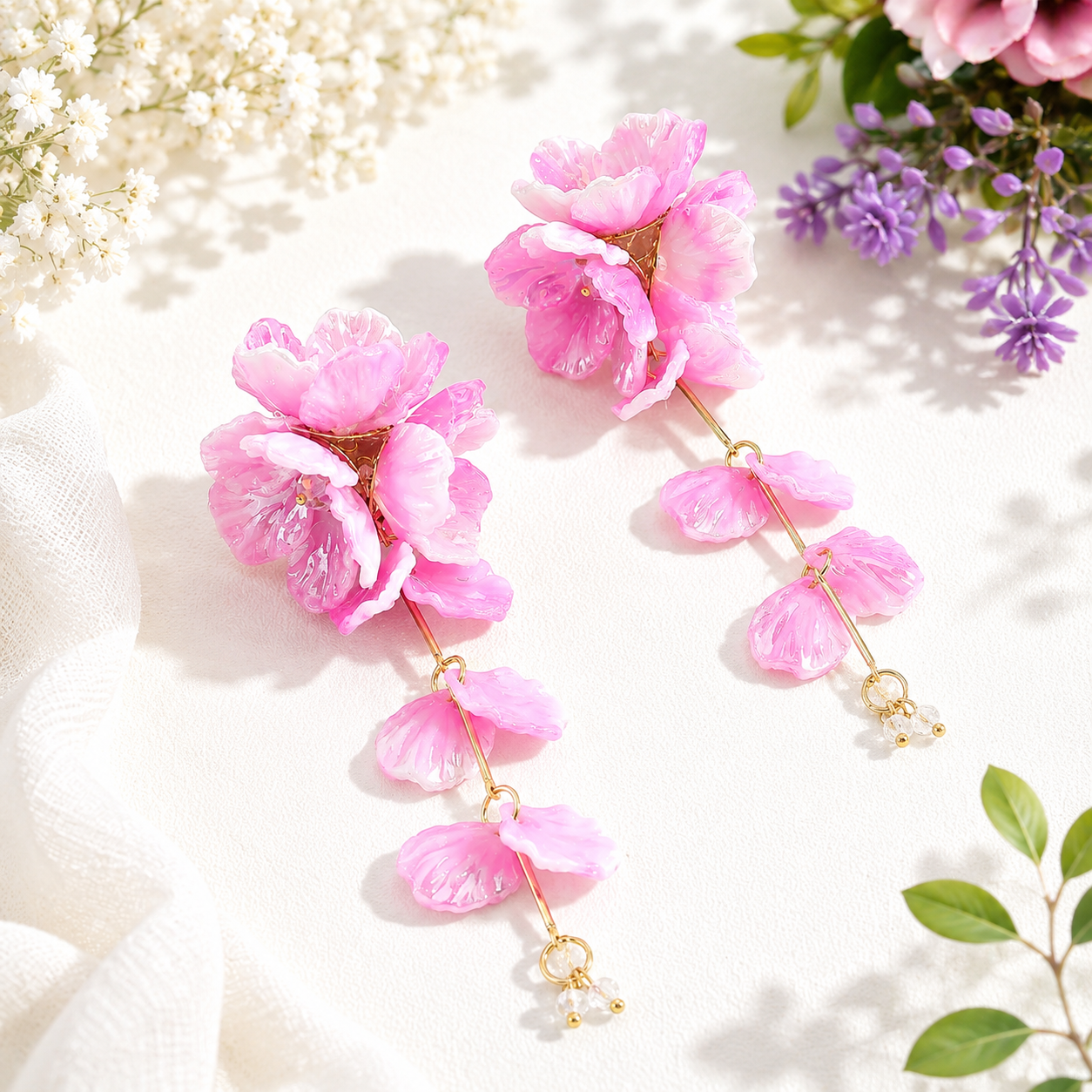Petal Breeze Earrings - 8 colors - Hello Baabs