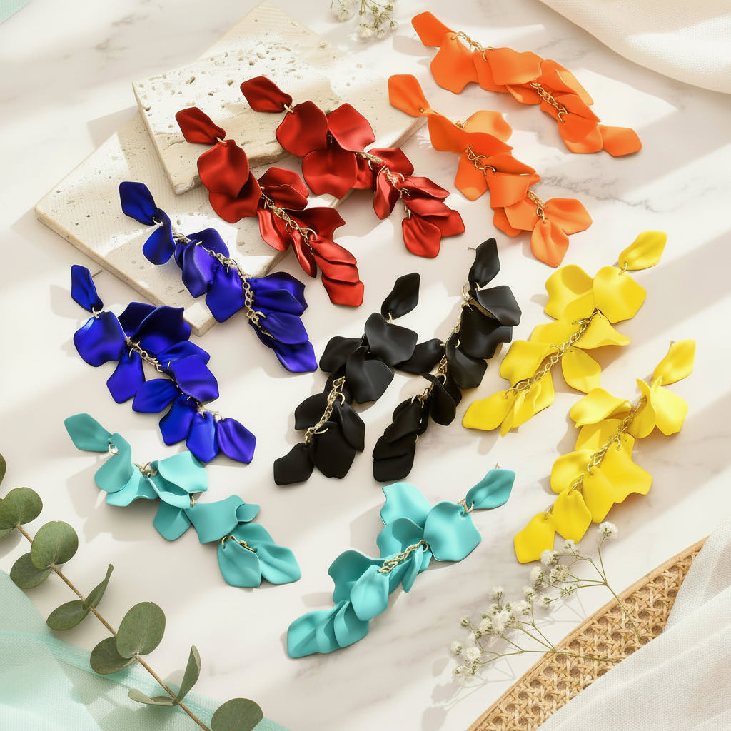 Petal Parade Earrings - 6 color variants - Hello Baabs
