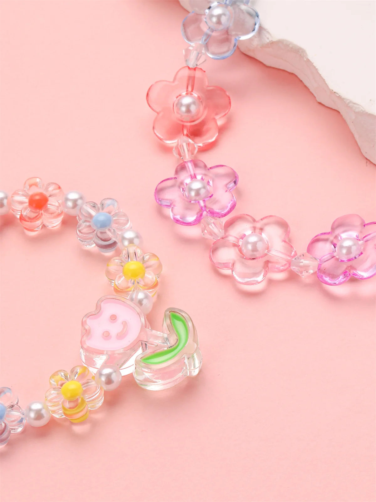 Petal Pearl Necklace & Bracelet Set - Hello Baabs LLC 