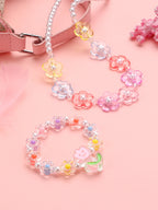 Petal Pearl Necklace & Bracelet Set - Hello Baabs LLC 