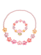 Petal Pearl Necklace & Bracelet Set - Hello Baabs LLC 