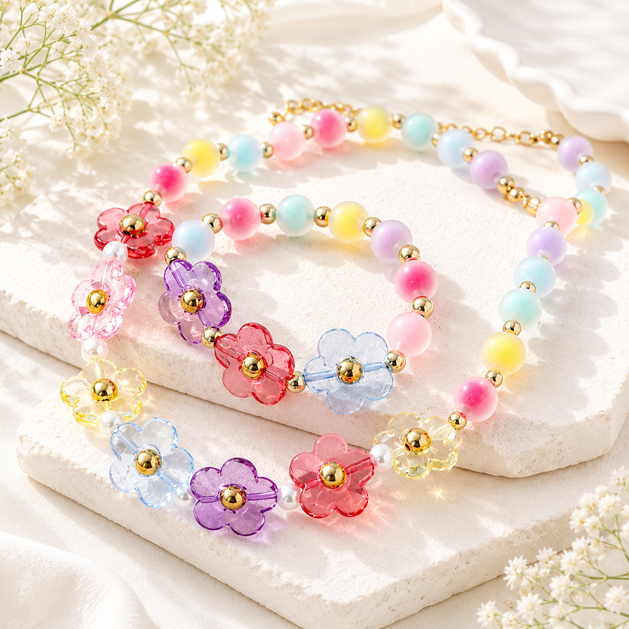 Petal Princess Necklace & Bracelet Set - Hello Baabs