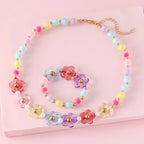 Petal Princess Necklace & Bracelet Set - Hello Baabs LLC 