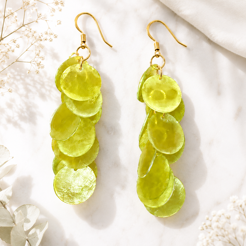 Petite Coral Cascade Earrings - 5 colors - Hello Baabs
