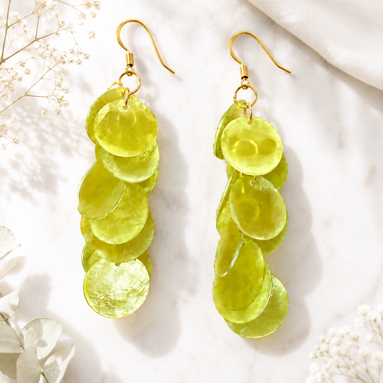 Petite Coral Cascade Earrings - 5 colors - Hello Baabs