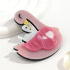 Pink Plume Brooch - Hello Baabs LLC 