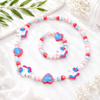 Playful Patterned Friends Necklace & Bracelet Set - 16 variants - Hello Baabs