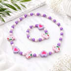 Playful Patterned Friends Necklace & Bracelet Set - 16 variants - Hello Baabs