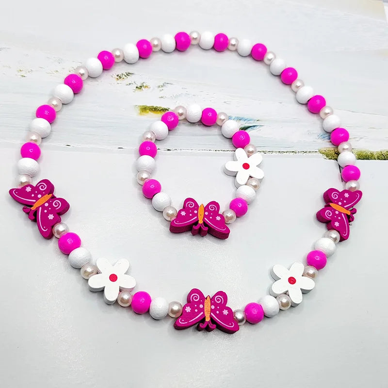 Playful Patterned Friends Necklace & Bracelet Set - 16 variants - Hello Baabs LLC 