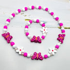 Playful Patterned Friends Necklace & Bracelet Set - 16 variants - Hello Baabs LLC 
