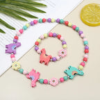 Playful Patterned Friends Necklace & Bracelet Set - 16 variants - Hello Baabs LLC 