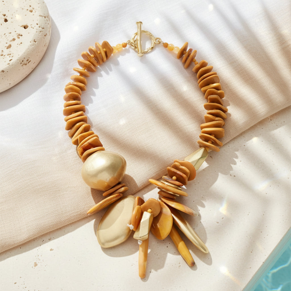 Polychrome Statement Necklace - 3 colors - Hello Baabs