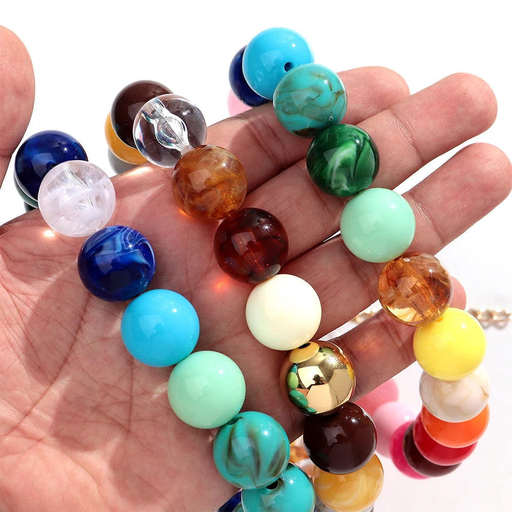 Pop Art Bead Choker - 6 colors - Hello Baabs