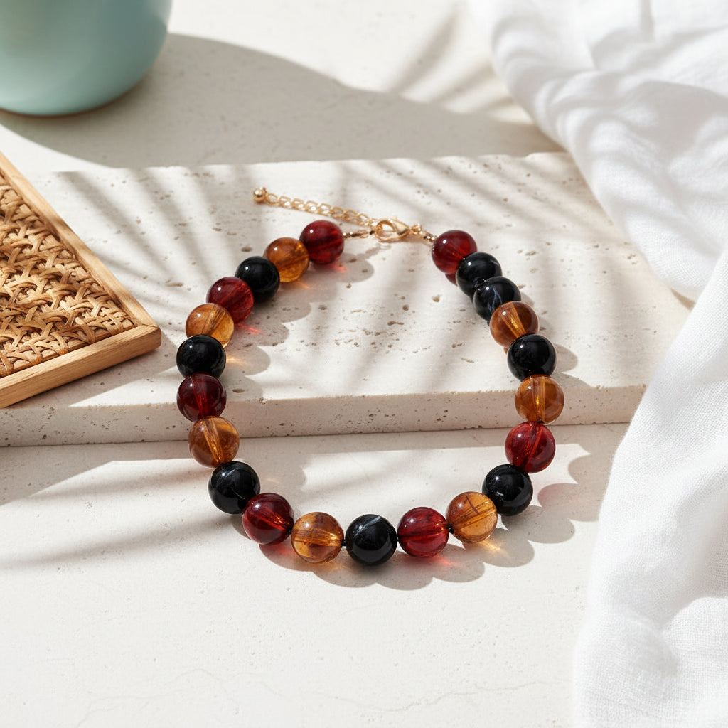 Pop Art Bead Choker - 6 colors - Hello Baabs