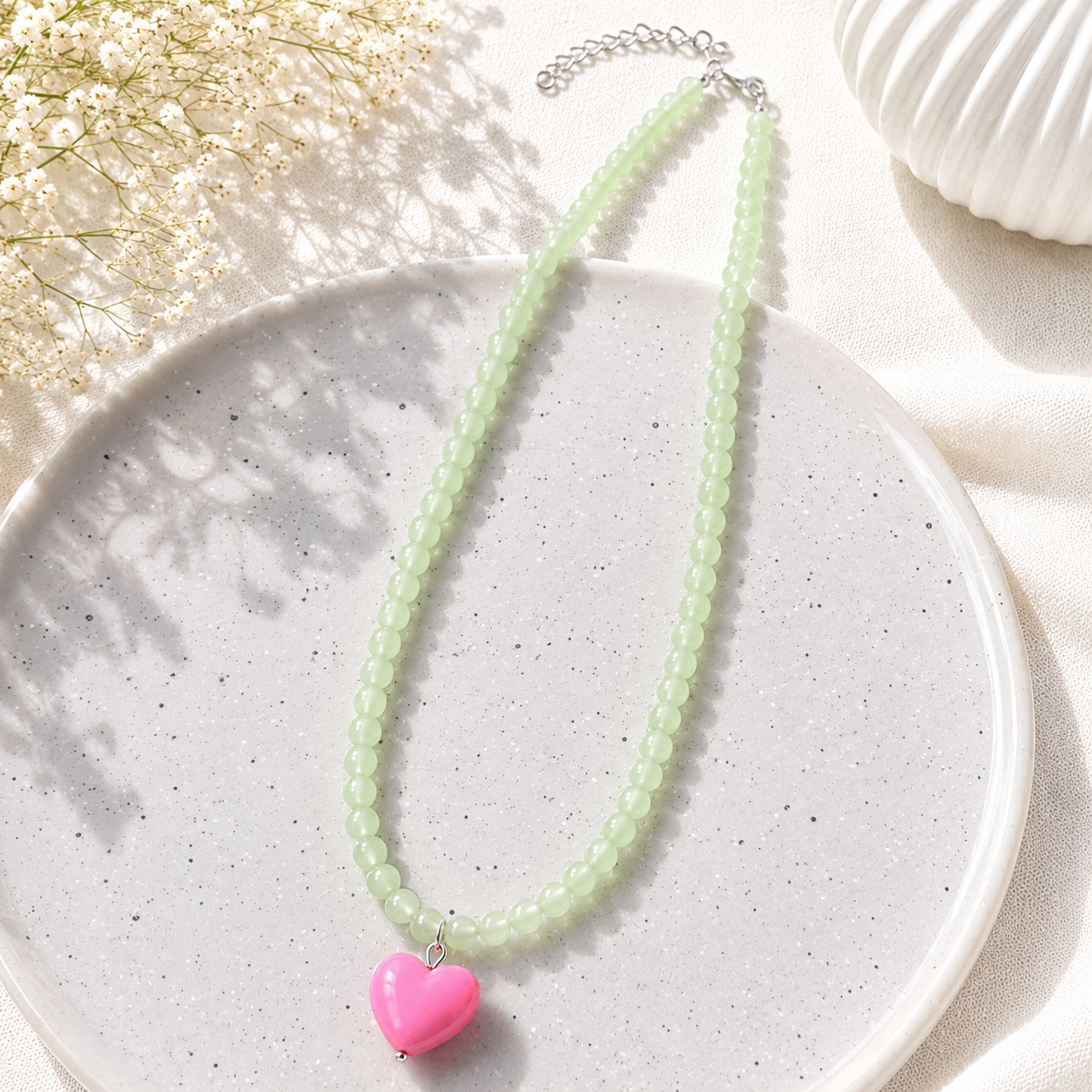 Pop & Promise Heart Necklace - 5 colors - Hello Baabs