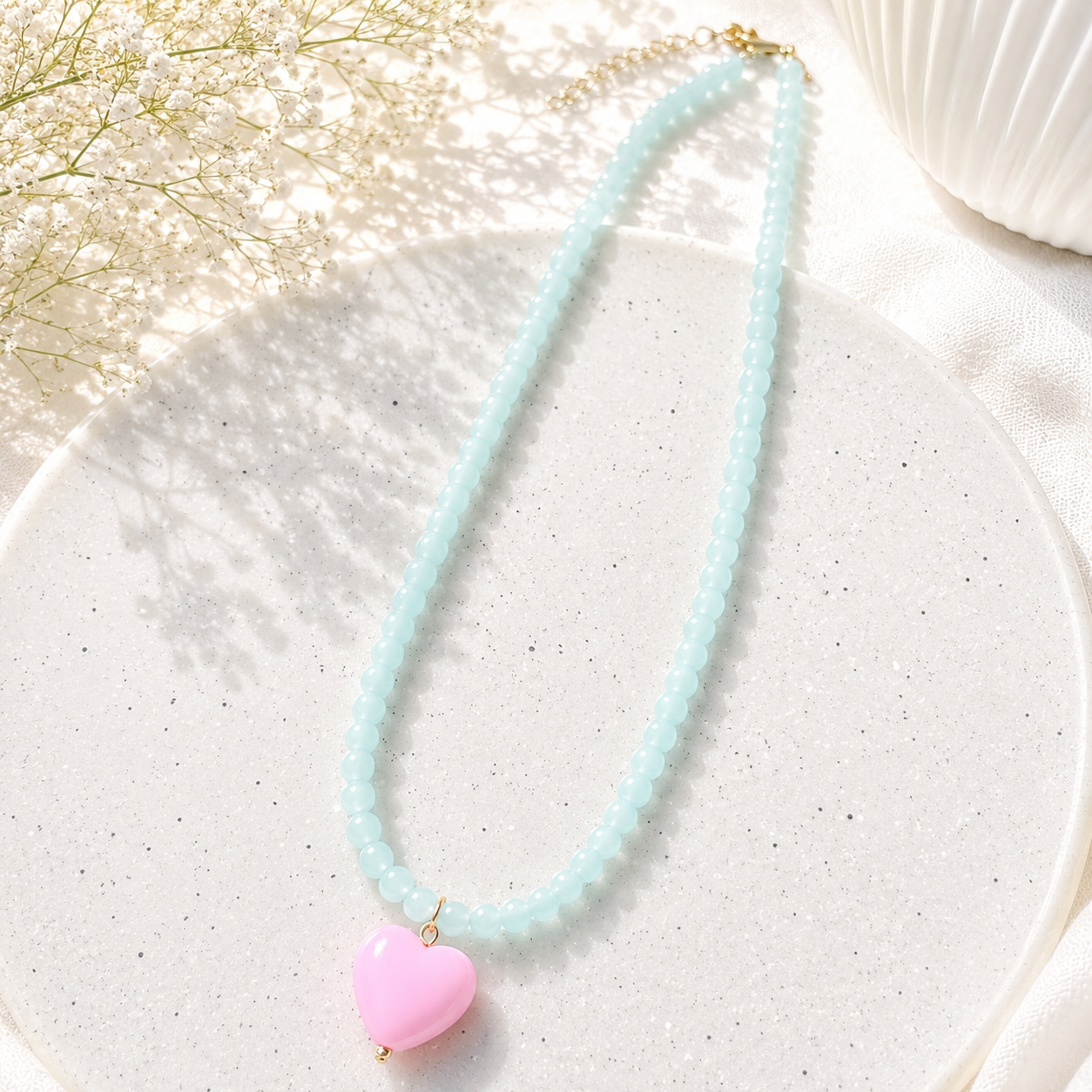 Pop & Promise Heart Necklace - 5 colors - Hello Baabs