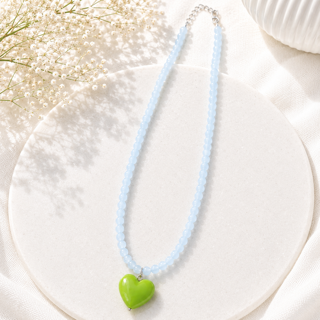 Pop & Promise Heart Necklace - 5 colors - Hello Baabs