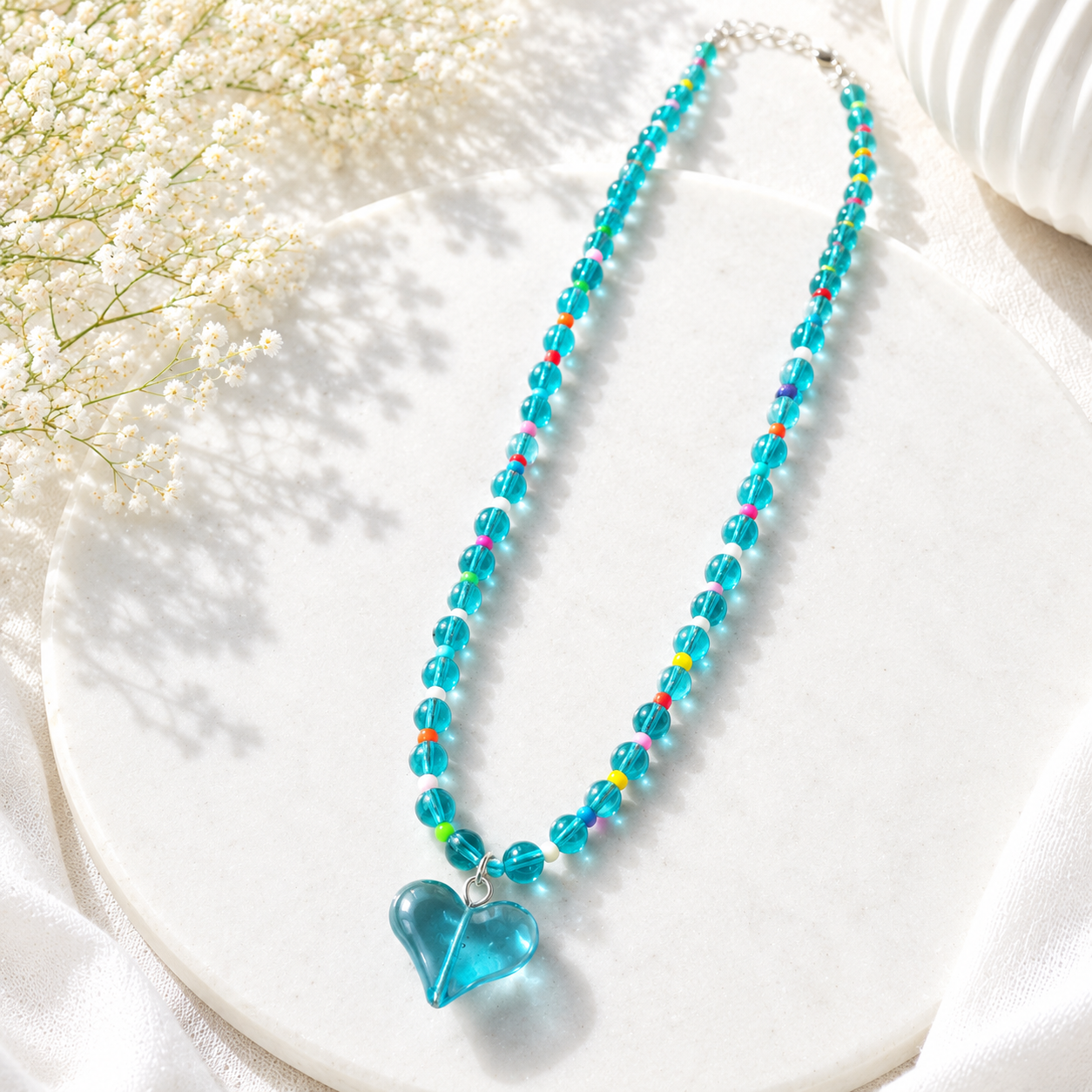 Pop & Promise Heart Necklace - 5 colors - Hello Baabs