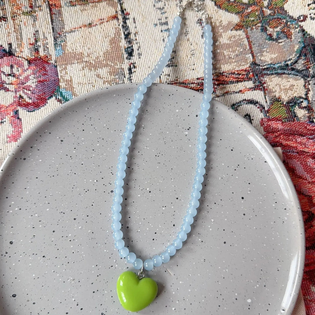 Pop & Promise Heart Necklace - 5 colors - Hello Baabs LLC 
