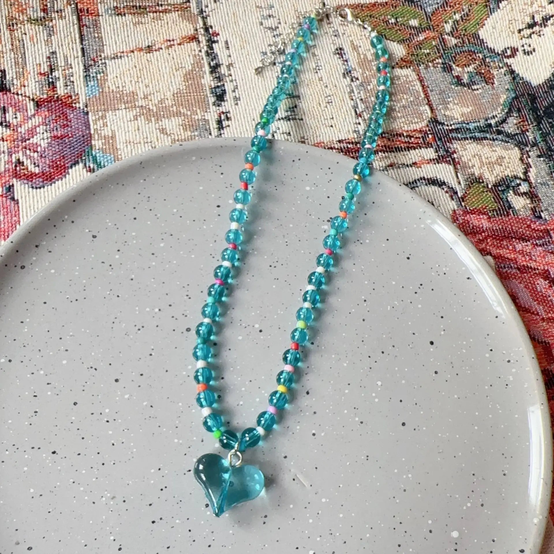 Pop & Promise Heart Necklace - 5 colors - Hello Baabs LLC 