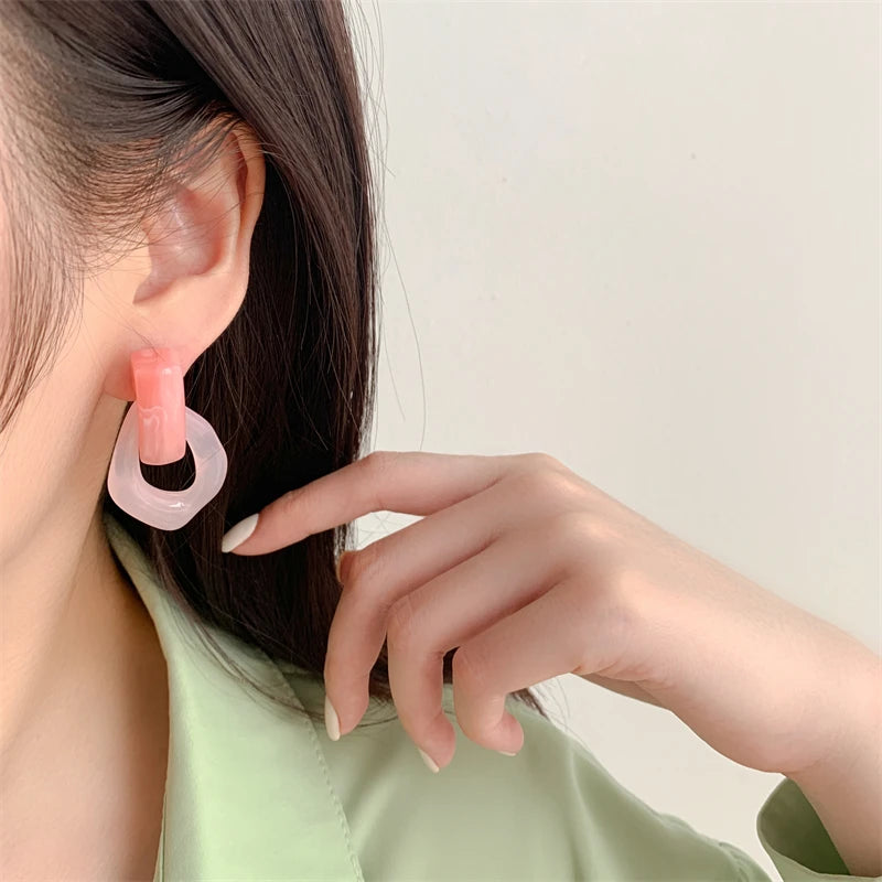 Prism Loop Earrings - 7 color variants - hello baabs 