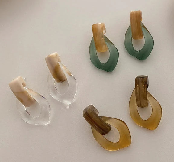 Prism Loop Earrings - 7 color variants - hello baabs 