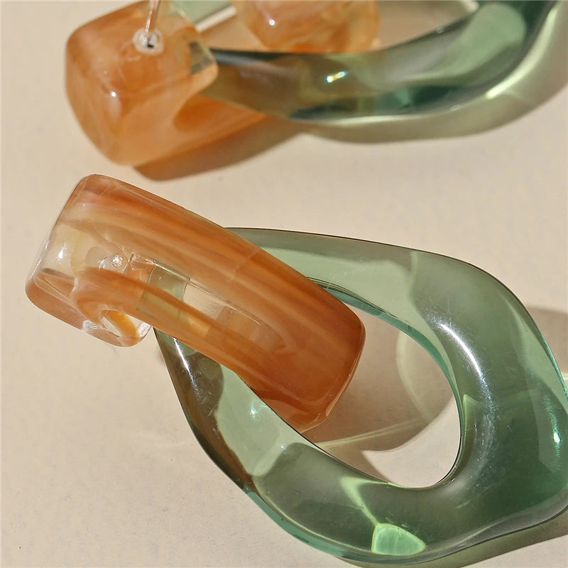 Prism Loop Earrings - 7 color variants - hello baabs 