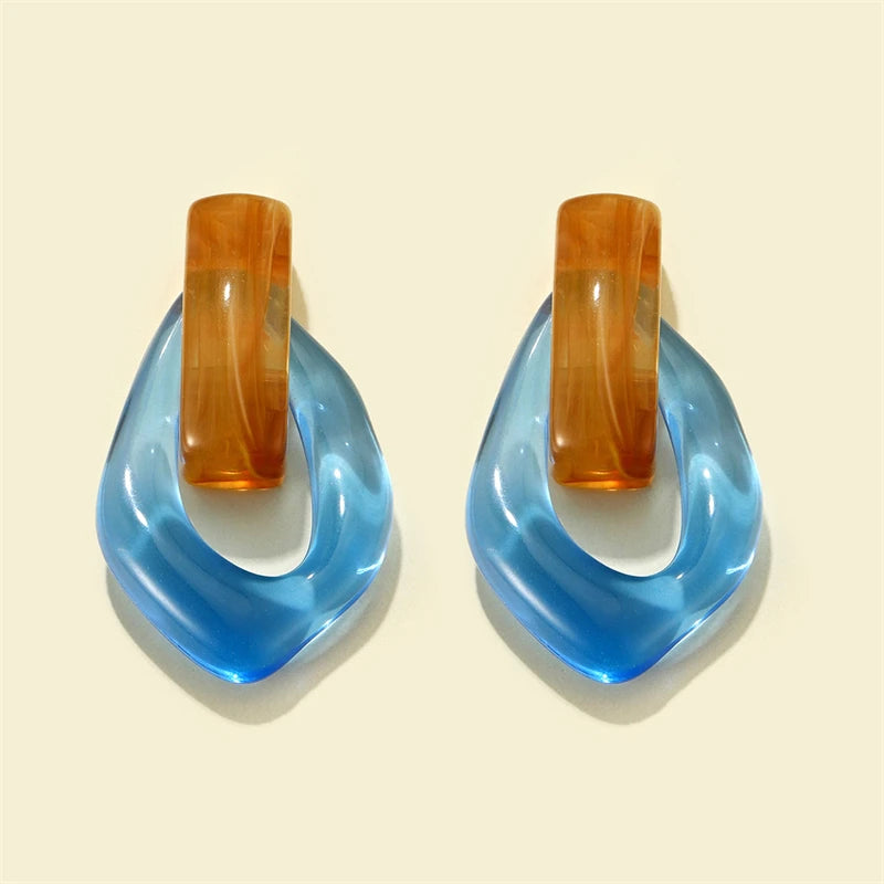 Prism Loop Earrings - 7 color variants - hello baabs 