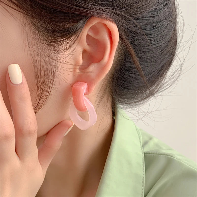 Prism Loop Earrings - 7 color variants - hello baabs 