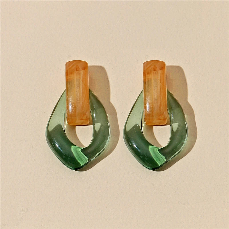 Prism Loop Earrings - 7 color variants - hello baabs 