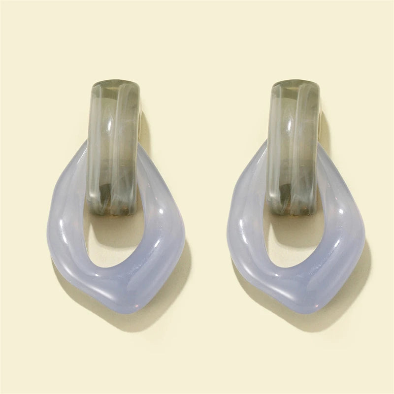 Prism Loop Earrings - 7 color variants - hello baabs 