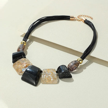 Punchline Rope Necklace Black 