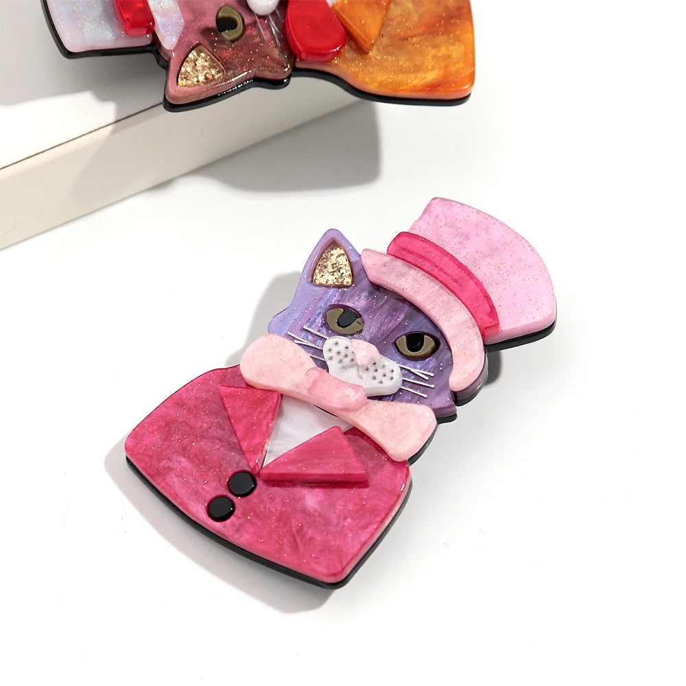 Purrfectly Posh Pin - 3 colors - Hello Baabs LLC 