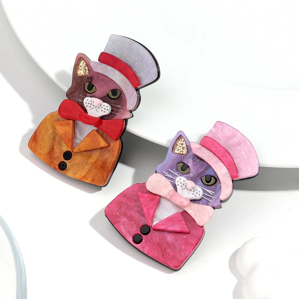 Purrfectly Posh Pin - 3 colors - hello baabs 