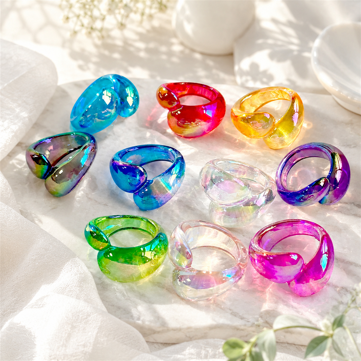 Radiant Loop Ring (size 7) - 9 colors - Hello Baabs