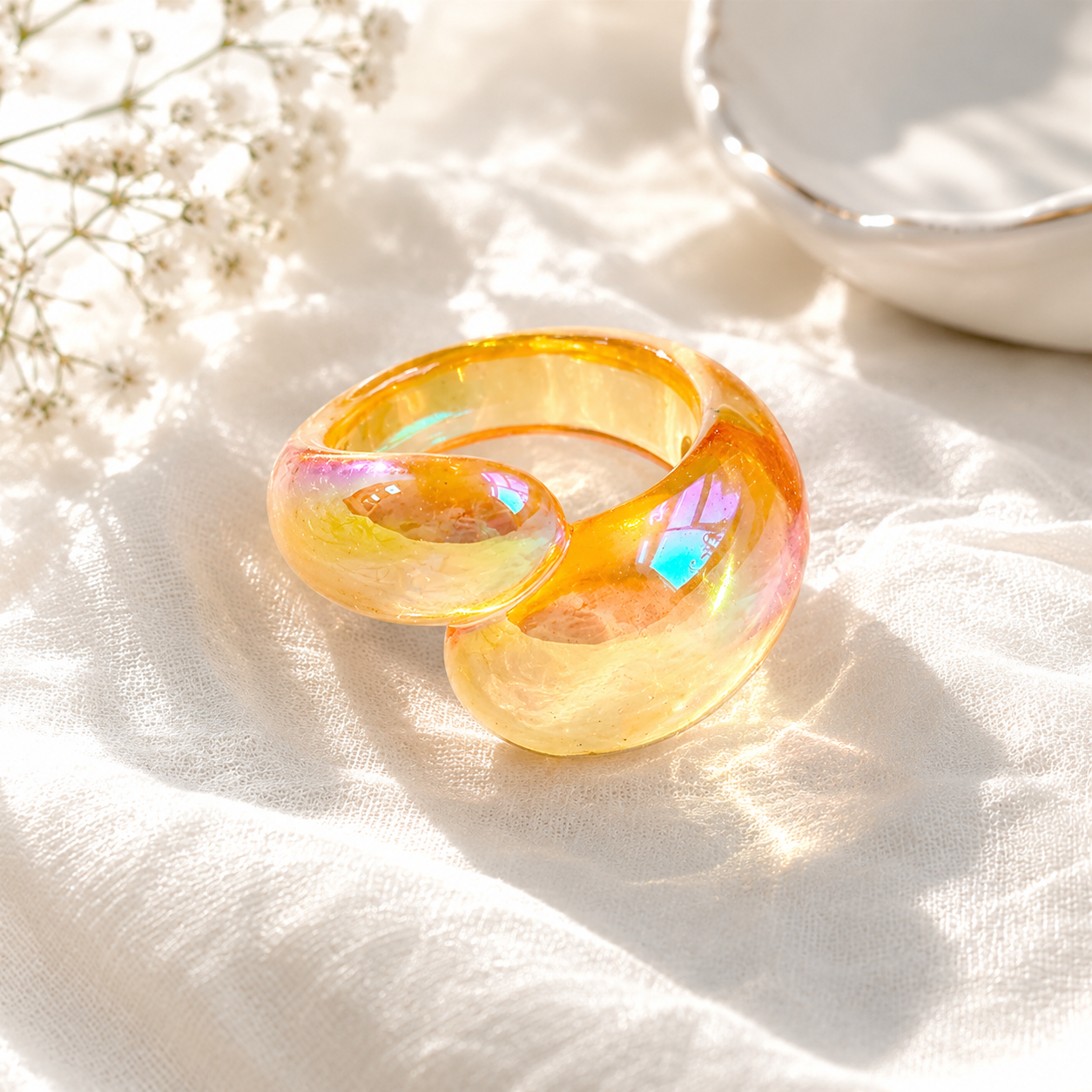 Radiant Loop Ring (size 7) - 9 colors - Hello Baabs
