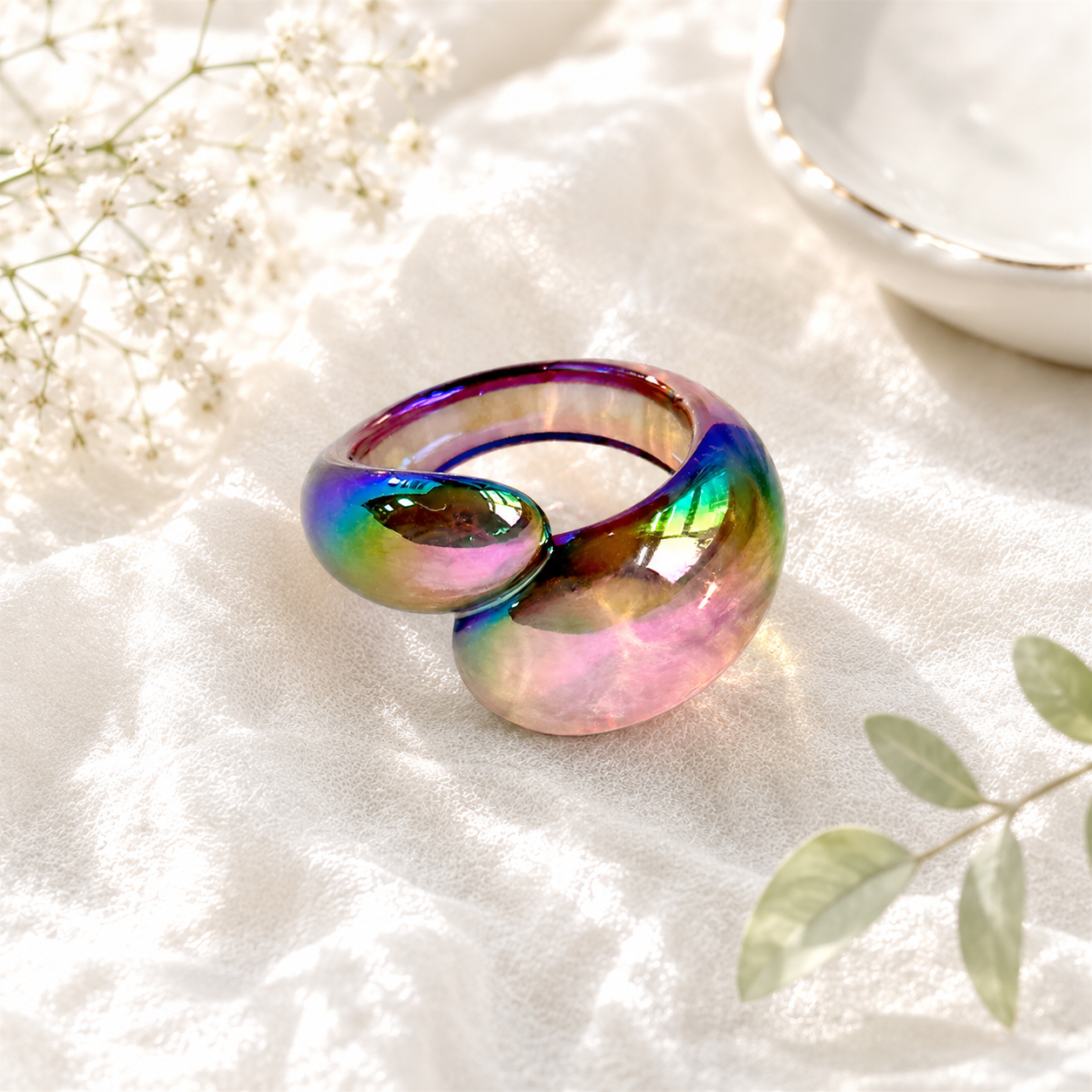 Radiant Loop Ring (size 7) - 9 colors - Hello Baabs