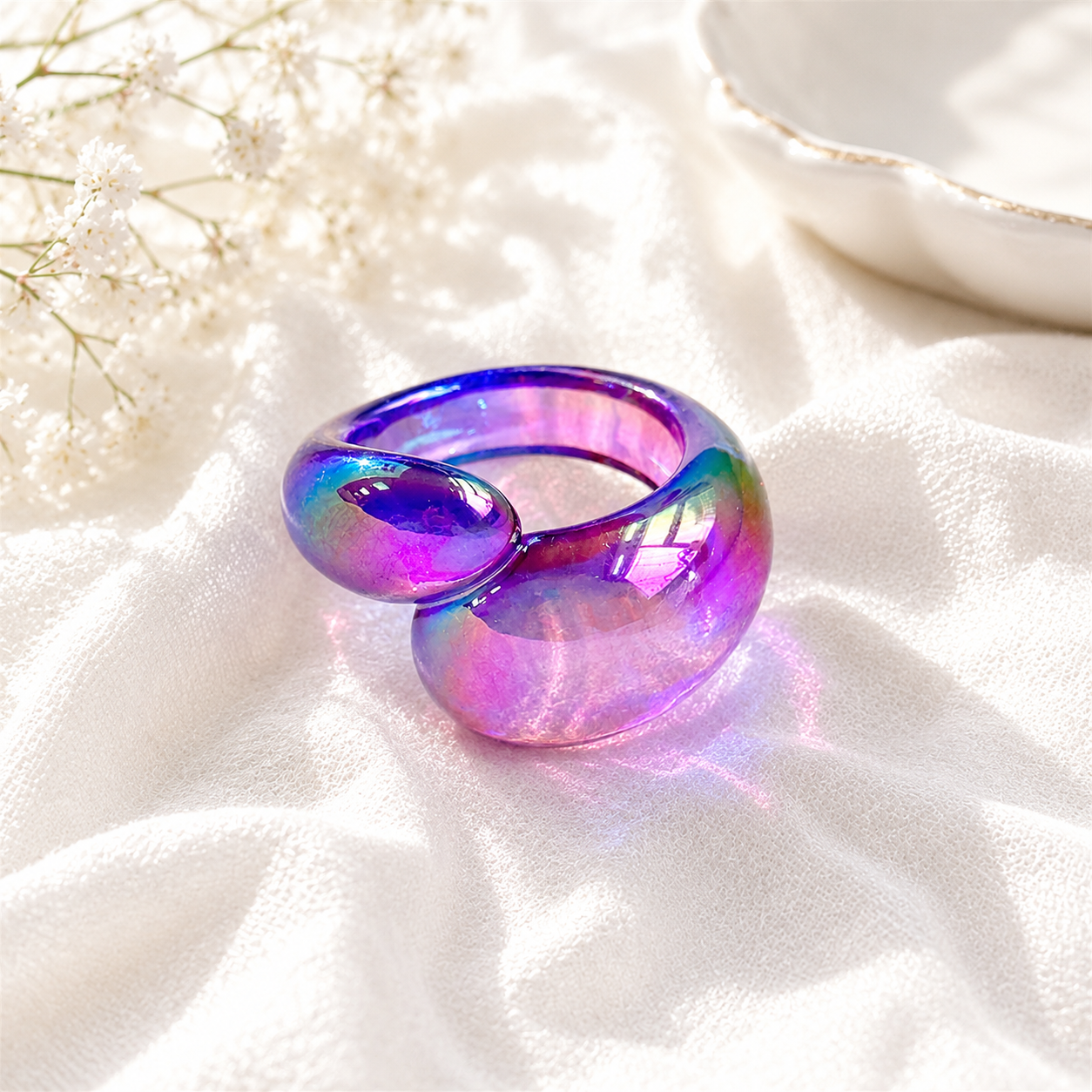 Radiant Loop Ring (size 7) - 9 colors - Hello Baabs