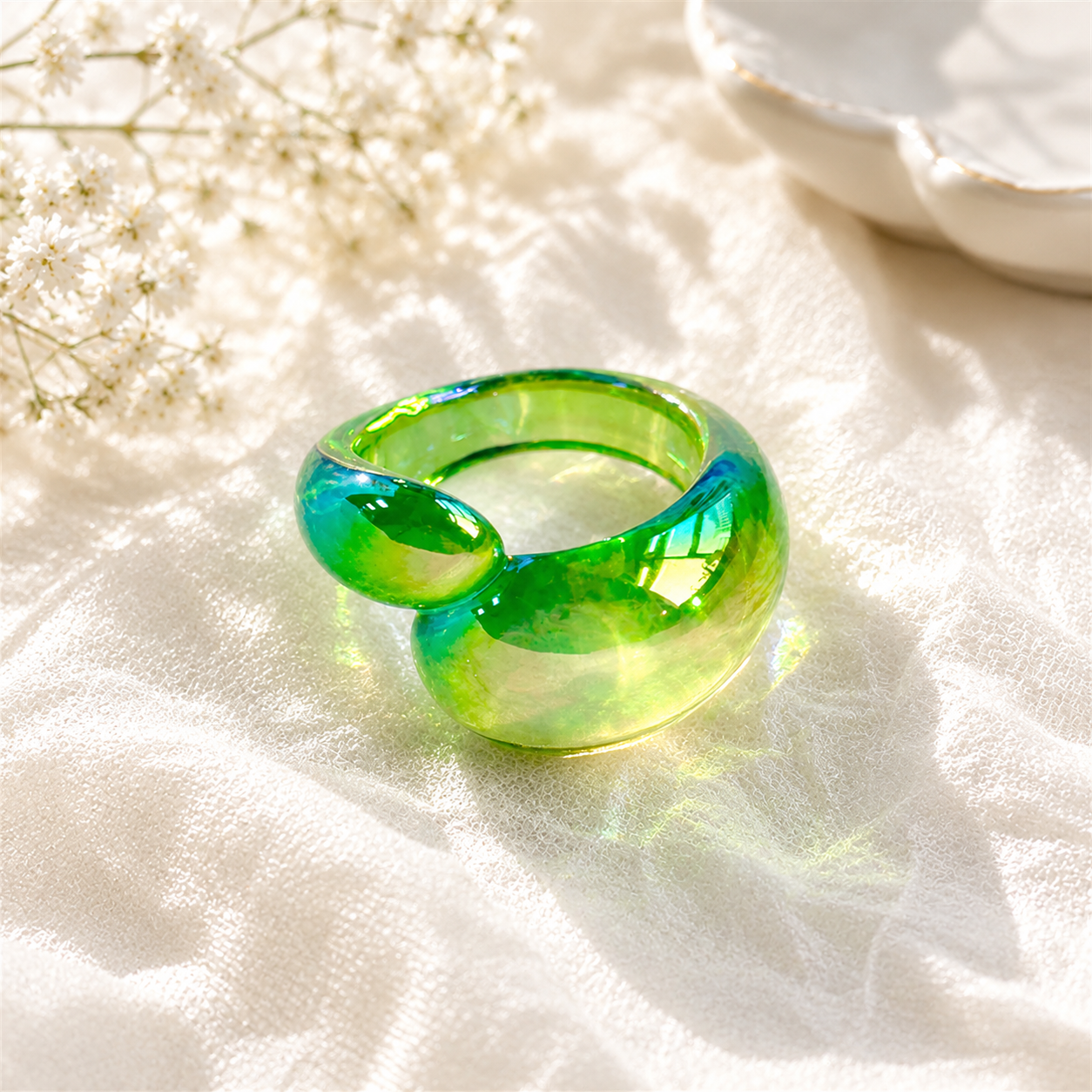 Radiant Loop Ring (size 7) - 9 colors - Hello Baabs