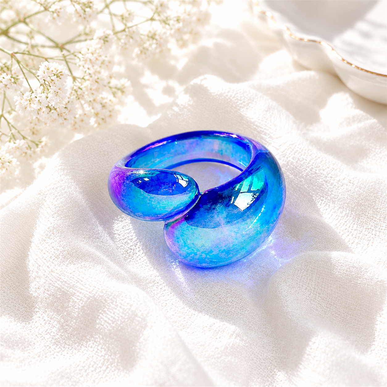 Radiant Loop Ring (size 7) - 9 colors - Hello Baabs