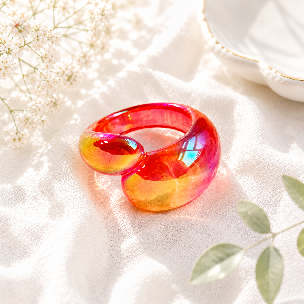Radiant Loop Ring (size 7) - 9 colors - Hello Baabs