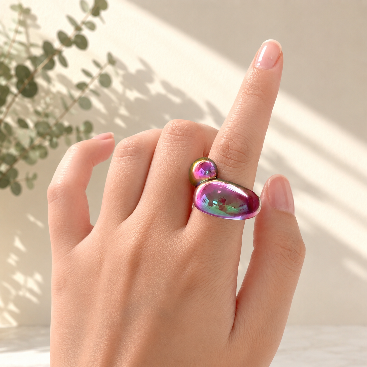 Radiant Loop Ring (size 7) - 9 colors - Hello Baabs